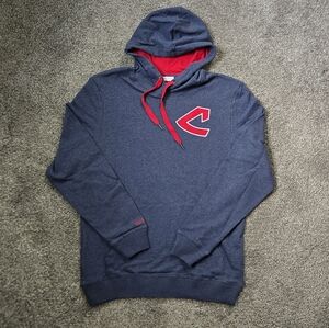 Mitchell & Ness Cleveland Guardians Mens Classic French Terry Hoodie NEW size m